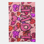 Valentinstag Küchenhandtuch, Liebe Geschirrtuch (Vertikal)