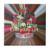 Valentinstag Kunst Print Fliese (Vorderseite)