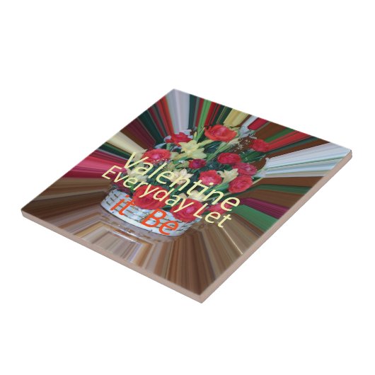 Valentinstag Kunst Print Fliese (Seite)