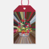 Valentinstag Kunst Print Geschenkanhänger (Vorderseite)