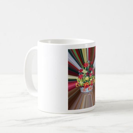 Valentinstag Kunst Print Kaffeetasse (Vorderseite Links)