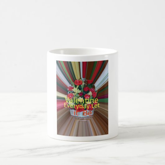 Valentinstag Kunst Print Kaffeetasse (Mittel)