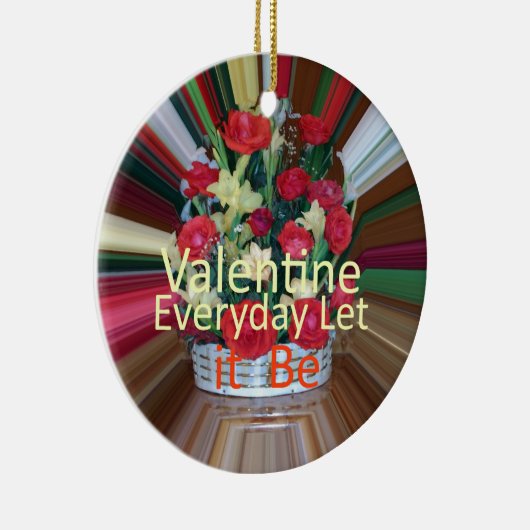 Valentinstag Kunst Print Keramikornament (Rechts)