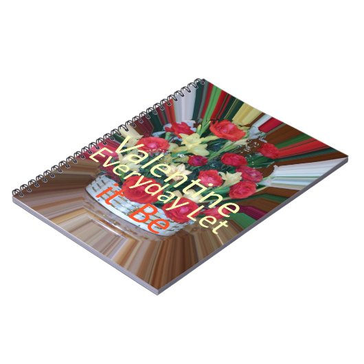 Valentinstag Kunst Print Notizblock (Linke Seite)