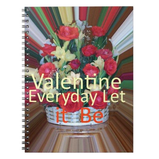 Valentinstag Kunst Print Notizblock (Vorderseite)