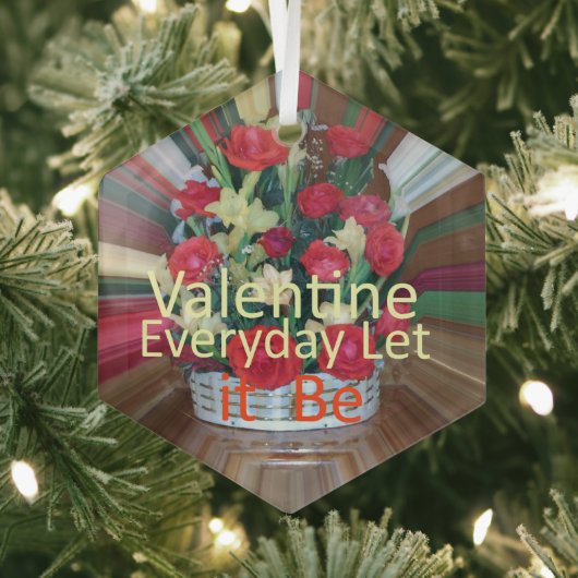 Valentinstag Kunst Print Ornament Aus Glas (Insitu)