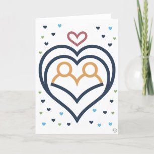 Valentinstag-Kunstkarte Feiertagskarte
