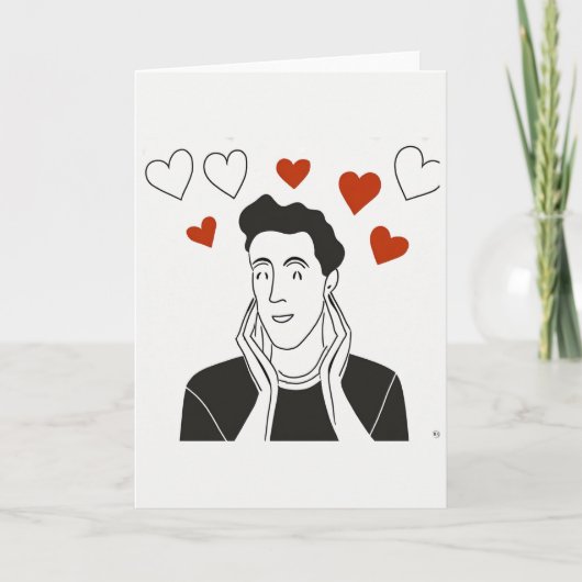 Valentinstag Kunstkarte Feiertagskarte (Vorderseite)