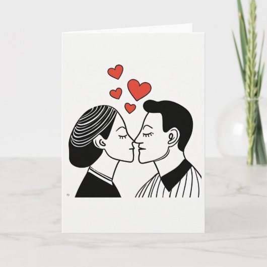 Valentinstag Kunstkarte Feiertagskarte (Vorderseite)