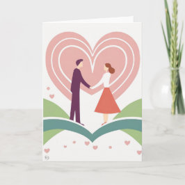 Valentinstag Kunstkarte Feiertagskarte