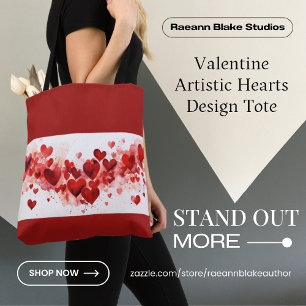 Valentinstag Künstlerische Herz Design-Tasche Tasche