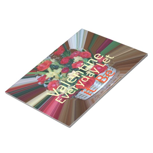 Valentinstag-Kunstprint Notizblock (angewinkelt)