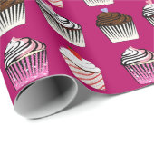Valentinstag Kupcake Wrapping Paper Geschenkpapier (Rolleneckpunkt)