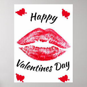 VALENTINSTAG-KUSS-Plakat Poster
