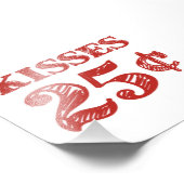 Valentinstag Küsse 25 Cent Fotodruck (Ecke)