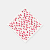 Valentinstag Küsse Lippen Herzen Muster Serviette (Ecke)