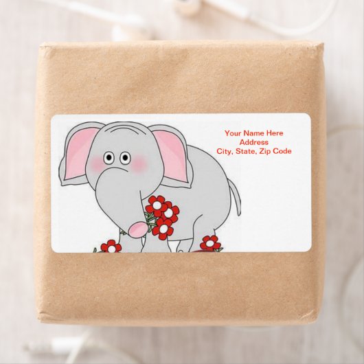 Valentinstag Labels Elephant (Insitu)
