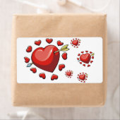 Valentinstag Labels Herz (Insitu)