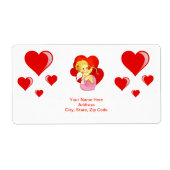 Valentinstag Labels Herz (Vorne)