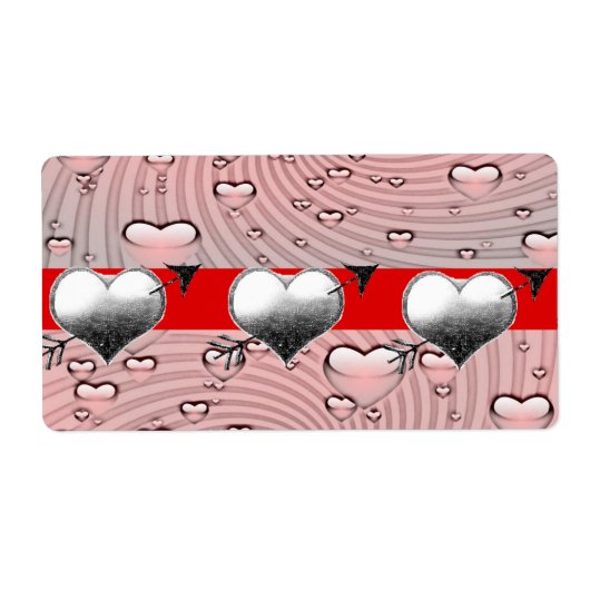 Valentinstag Labels Herz (Vorne)