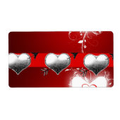 Valentinstag Labels Herz (Vorne)