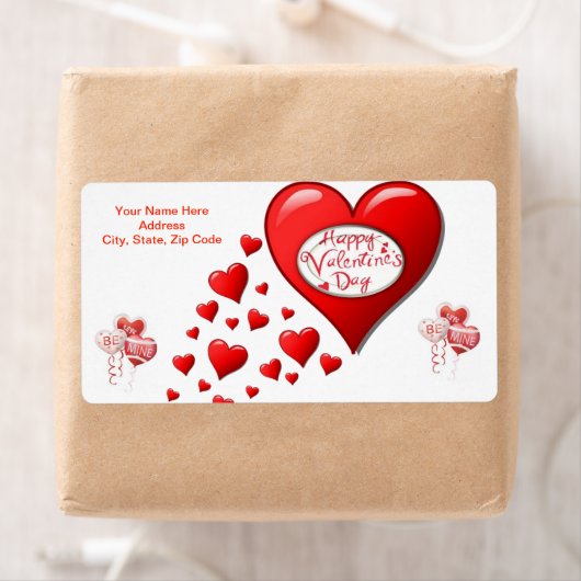 Valentinstag Labels Herz (Insitu)