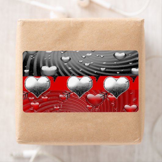 Valentinstag Labels Herz (Insitu)
