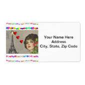 Valentinstag Labels Herz Pinguin Herz (Vorne)