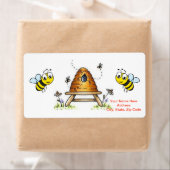 Valentinstag Labels Hummeln (Insitu)