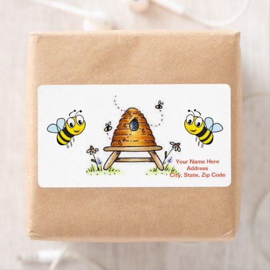 Valentinstag Labels Hummeln (Insitu)