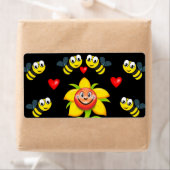 Valentinstag Labels Hummeln (Insitu)