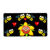 Valentinstag Labels Hummeln (Vorne)