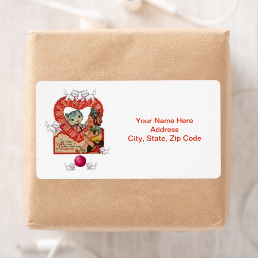 Valentinstag Labels Kitten (Insitu)