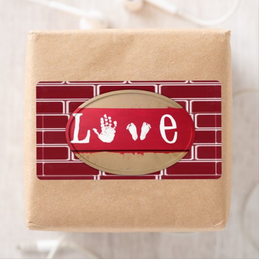 Valentinstag Labels Liebe (Insitu)