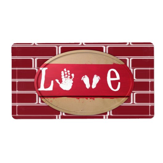 Valentinstag Labels Liebe (Vorne)