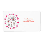 Valentinstag Labels Mäuse (Vorne)