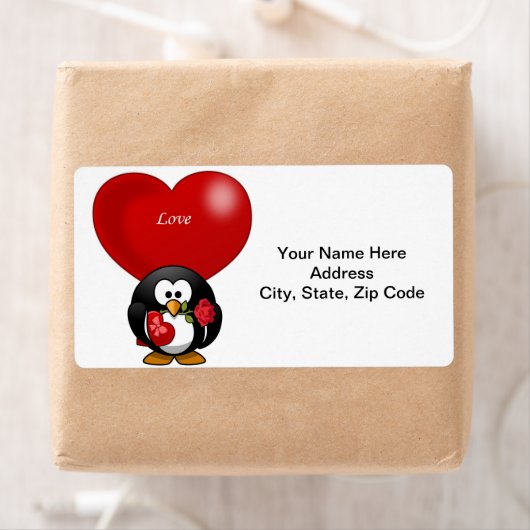 Valentinstag Labels Pinguin (Insitu)
