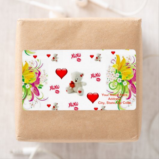 Valentinstag Labels Teddy Bear (Insitu)