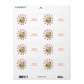 Valentinstag-Labels Vintager Vogel (Vorne)