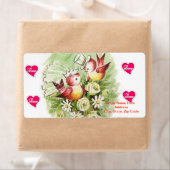 Valentinstag-Labels Vintager Vogel (Insitu)