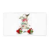 Valentinstag-Labels Vintager Vogel (Vorne)