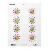 Valentinstag-Labels Vintager Vogel (Vorne)