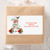 Valentinstag-Labels Vintager Vogel (Insitu)