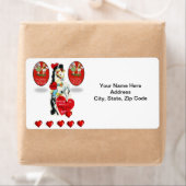 Valentinstag-Labels Vintages Pferd (Insitu)