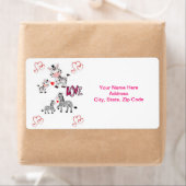 Valentinstag Labels Zebra (Insitu)