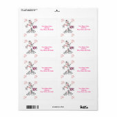 Valentinstag Labels Zebra (Vorne)