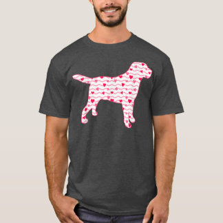 Valentinstag Labrador Hunde Liebe Herz Hunde Welpe T-Shirt