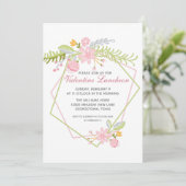 Valentinstag Ladys Luncheon Chic Galentines Einladung (Stehend Vorderseite)