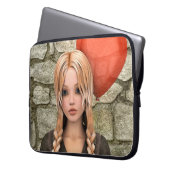 Valentinstag Laptopschutzhülle (Vorderseite Links)