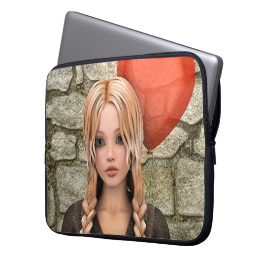 Valentinstag Laptopschutzhülle (Vorderseite Links)